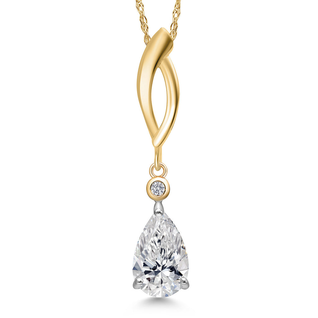 Pendant in 925 Sterling Silver and 10K Yellow Gold