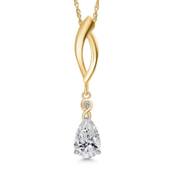 Pendant in 925 Sterling Silver and 10K Yellow Gold