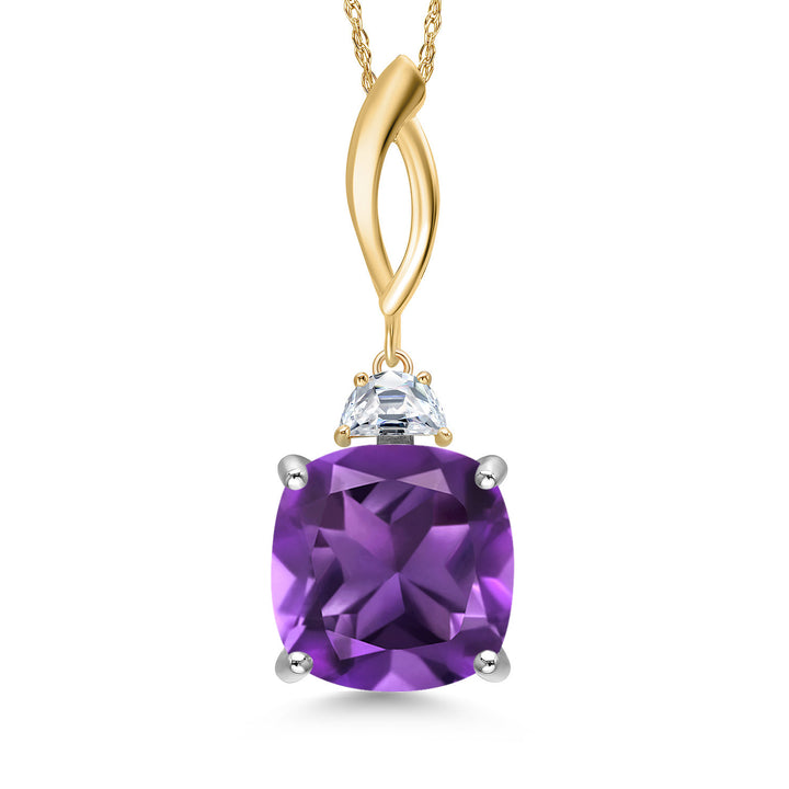 Pendant in 925 Sterling Silver and 10K Yellow Gold