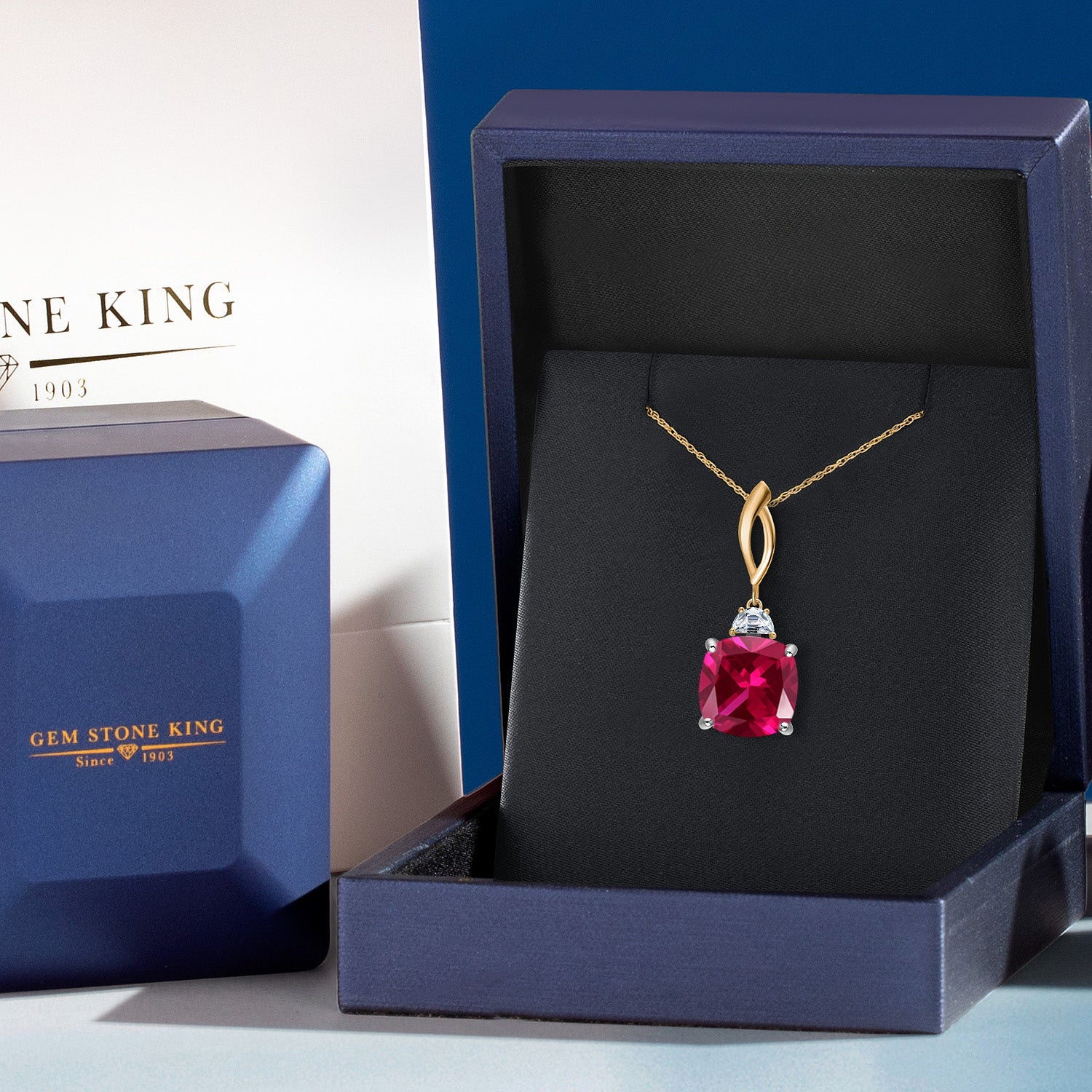 Pendant in 925 Sterling Silver and 10K Yellow Gold