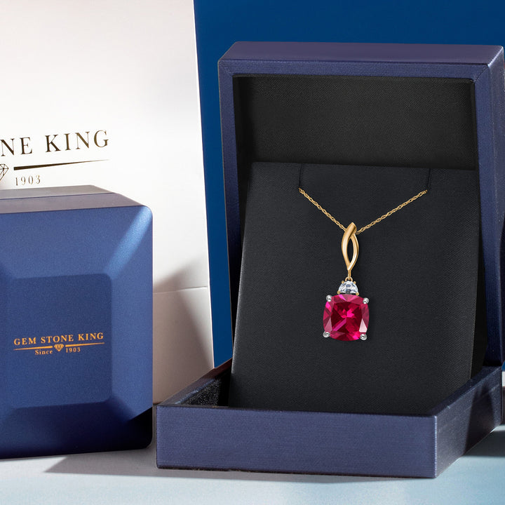 Pendant in 925 Sterling Silver and 10K Yellow Gold