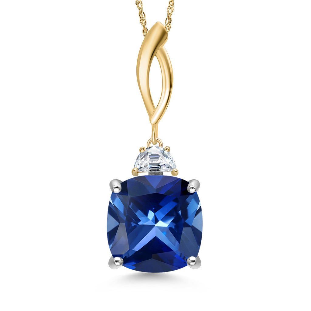 Pendant in 925 Sterling Silver and 10K Yellow Gold