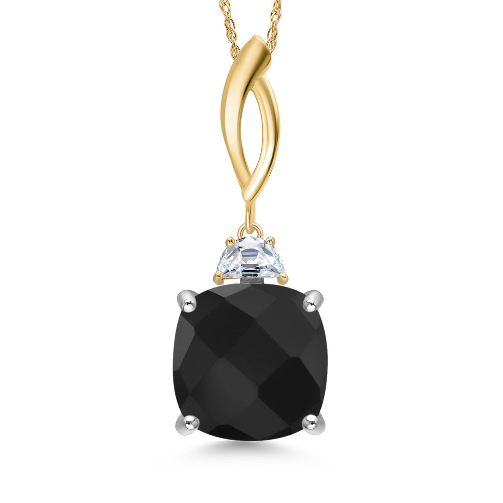 Pendant in 925 Sterling Silver and 10K Yellow Gold