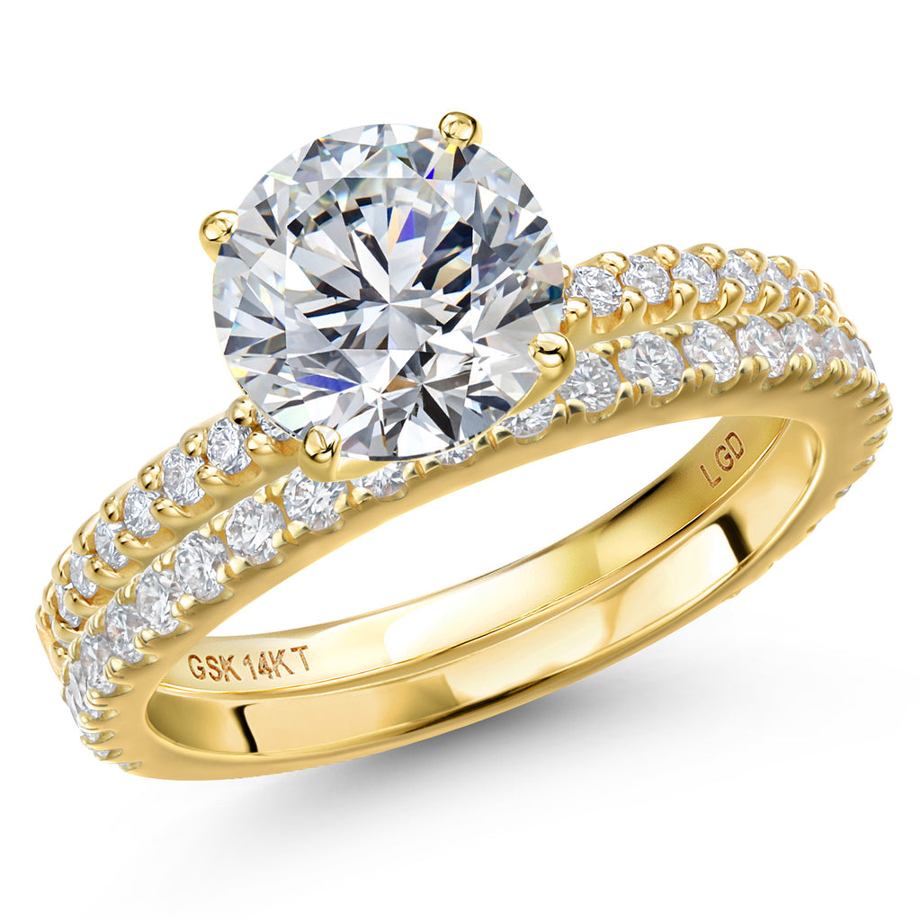 Center 3ct_8_Ring in 14K Yellow Gold