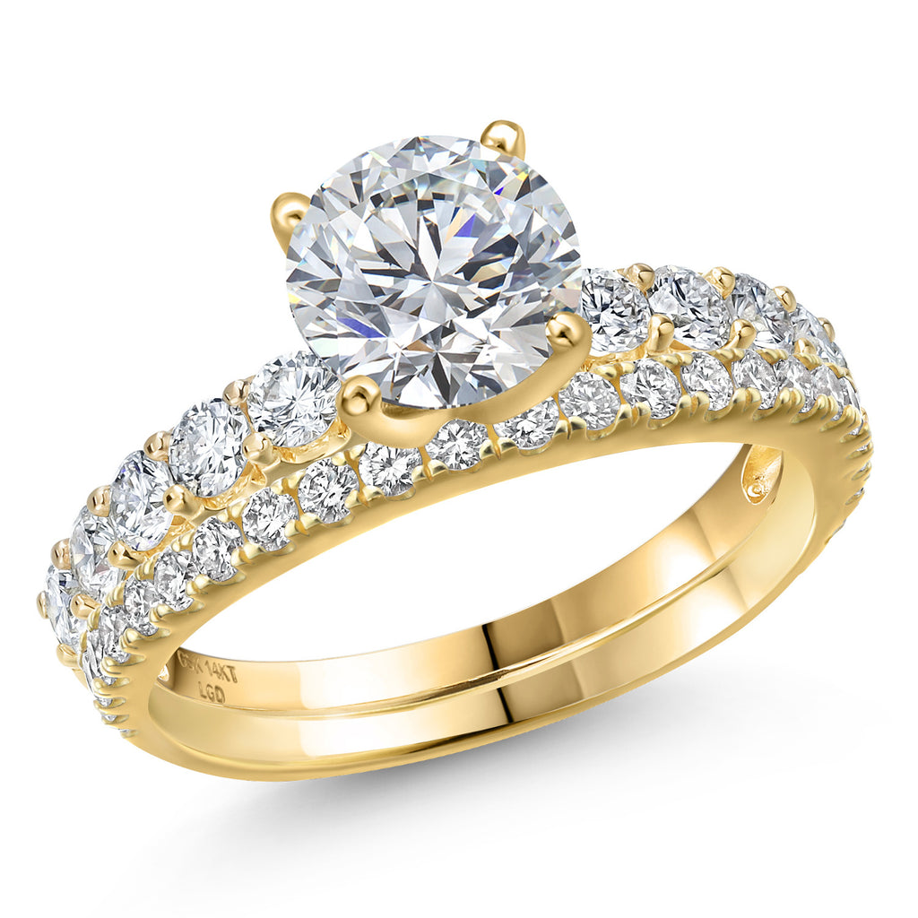 Round Cut_Center 1.5ct_9_Ring in 14K Yellow Gold