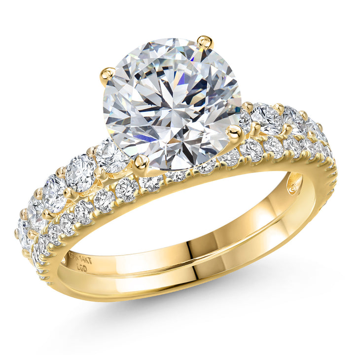 Center 3ct_5_Ring in 14K Yellow Gold