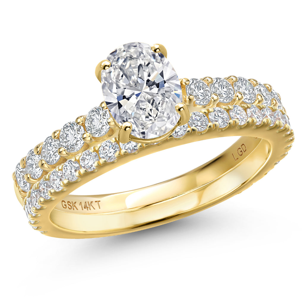 Oval Cut_Center 1ct_9_Ring in 14K Yellow Gold