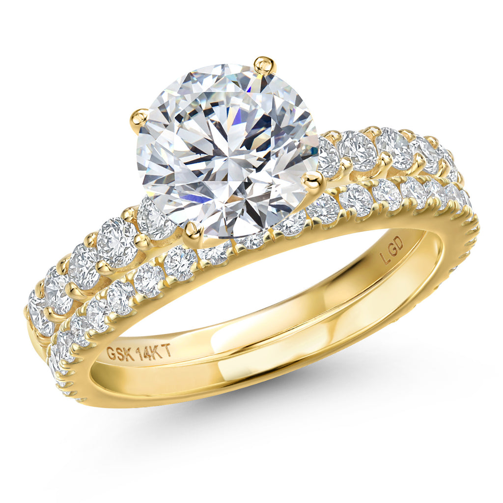 Center 3ct_8_Ring in 14K Yellow Gold