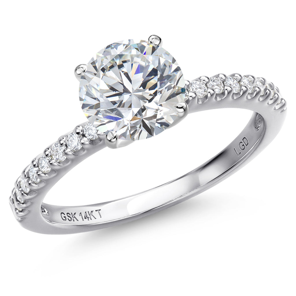 Round Cut_Center 2.00ct_7_Ring in 14K White Gold