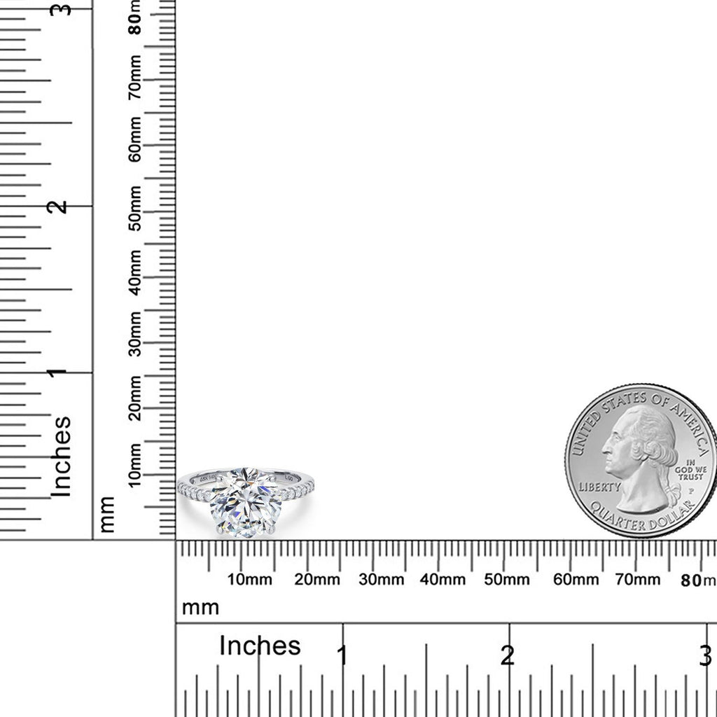 D - E_7_Ring in 14K White Gold