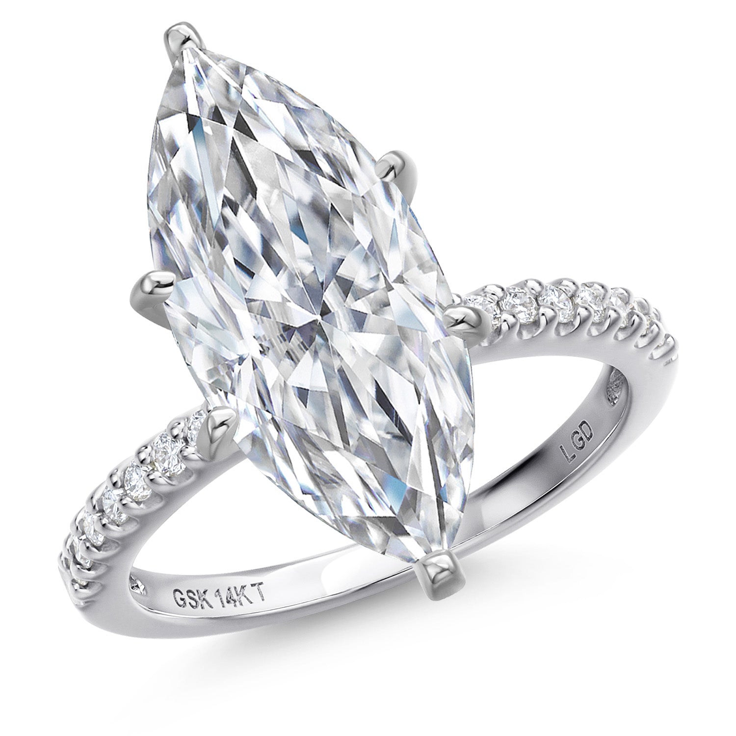 Ring in 14K White Gold