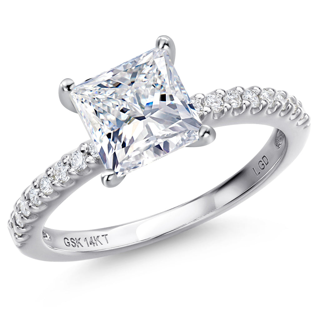 Princess Cut_Center 1.50ct_9_Ring in 14K White Gold