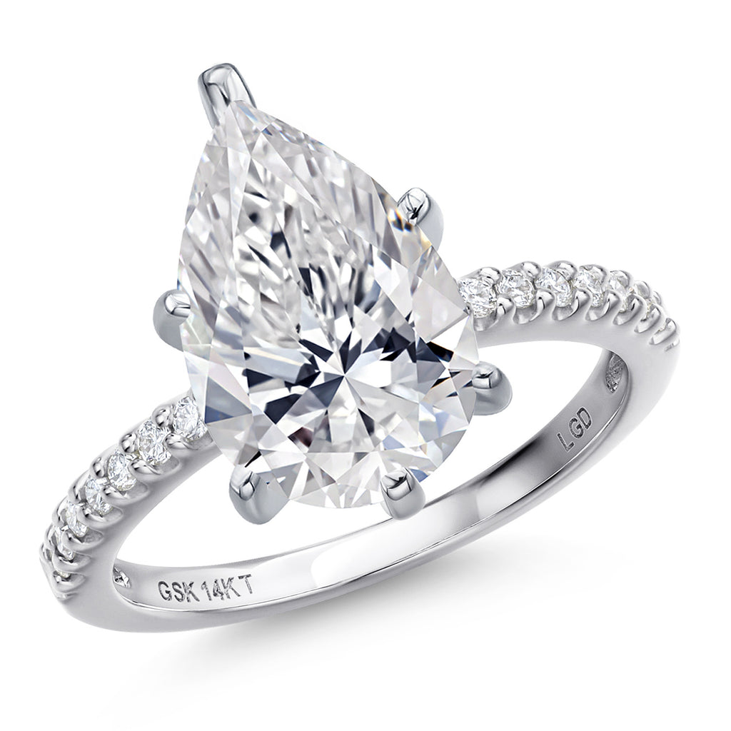 Pear Shape_Center 4.00ct_7_Ring in 14K White Gold