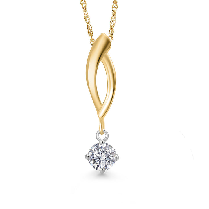 Pendant in 925 Sterling Silver and 10K Yellow Gold