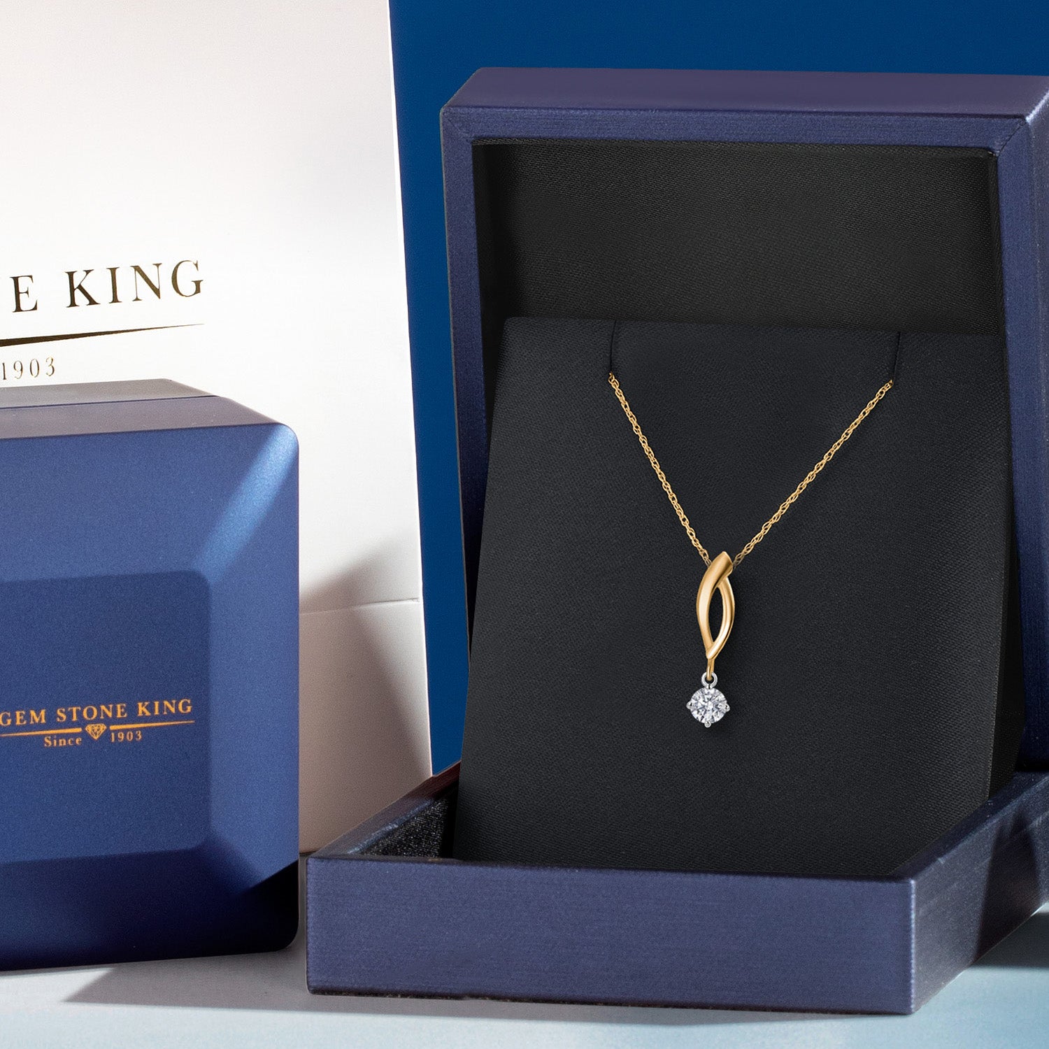 Pendant in 925 Sterling Silver and 10K Yellow Gold