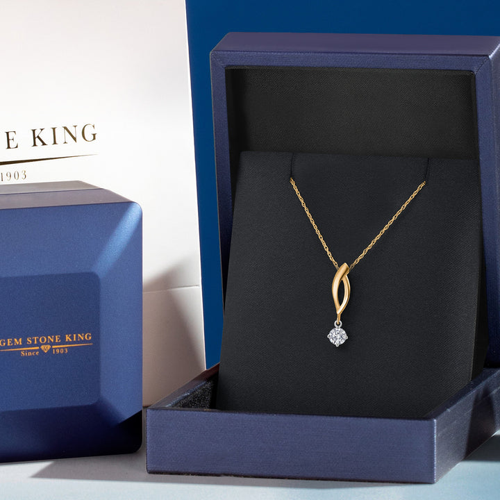 Pendant in 925 Sterling Silver and 10K Yellow Gold