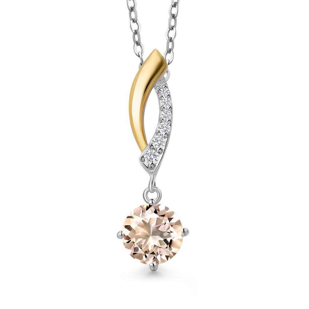 Pendant in 925 Sterling Silver and 10K Yellow Gold