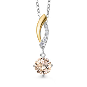 Pendant in 925 Sterling Silver and 10K Yellow Gold