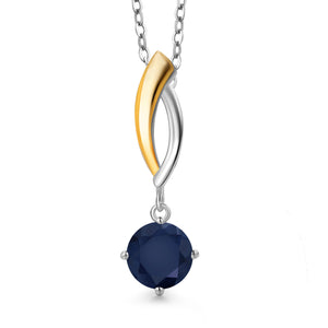Pendant in 925 Sterling Silver and 10K Yellow Gold