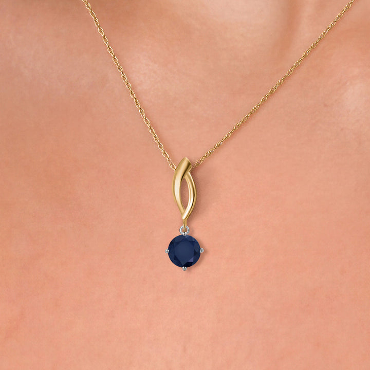 Pendant in 925 Sterling Silver and 10K Yellow Gold