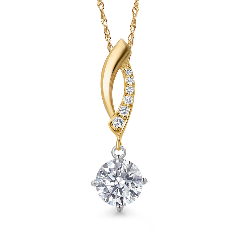 Pendant in 925 Sterling Silver and 10K Yellow Gold
