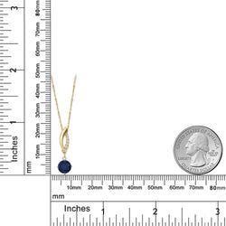 Pendant in 925 Sterling Silver and 10K Yellow Gold