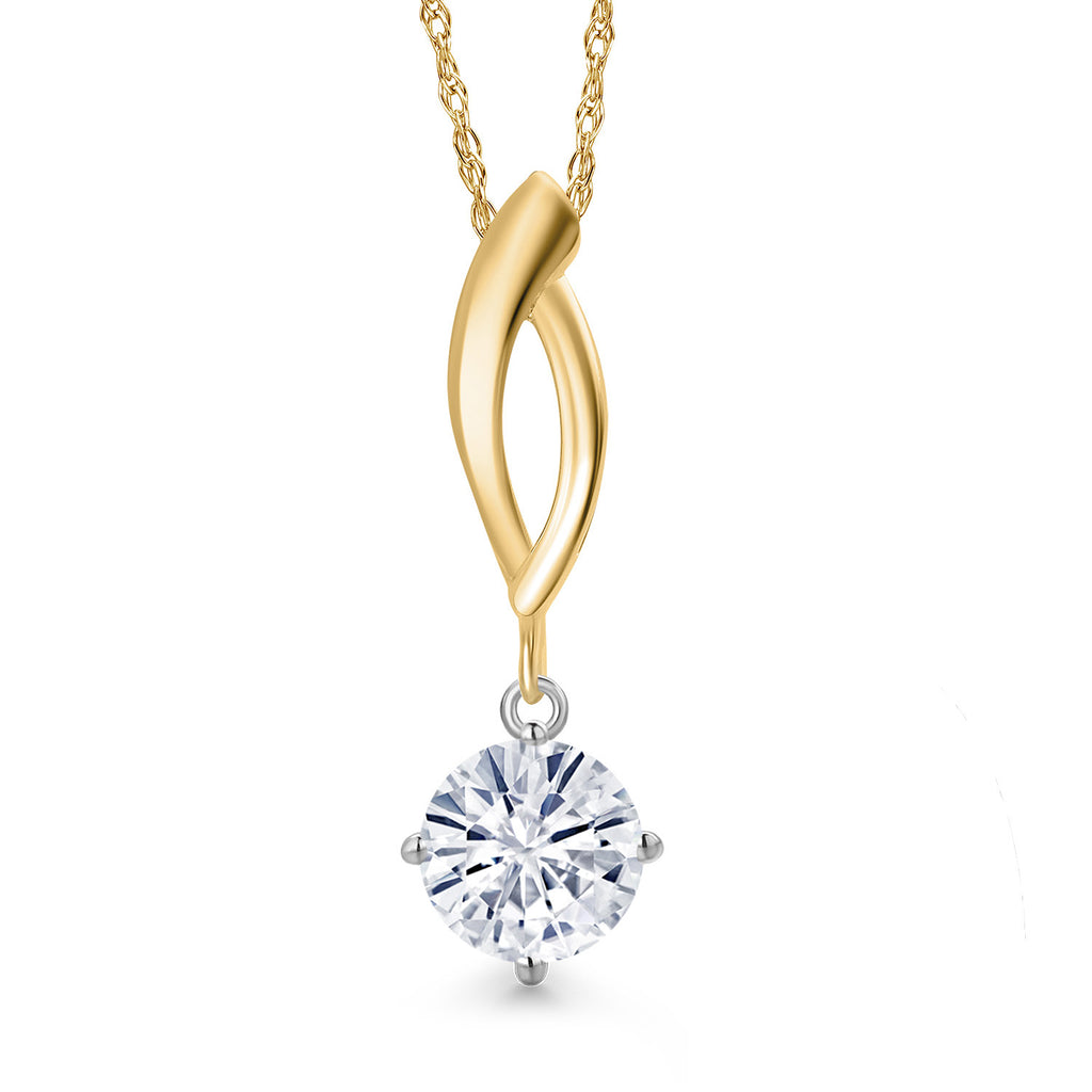 Pendant in 925 Sterling Silver and 10K Yellow Gold