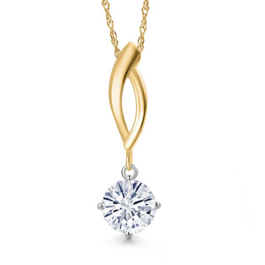 Pendant in 925 Sterling Silver and 10K Yellow Gold