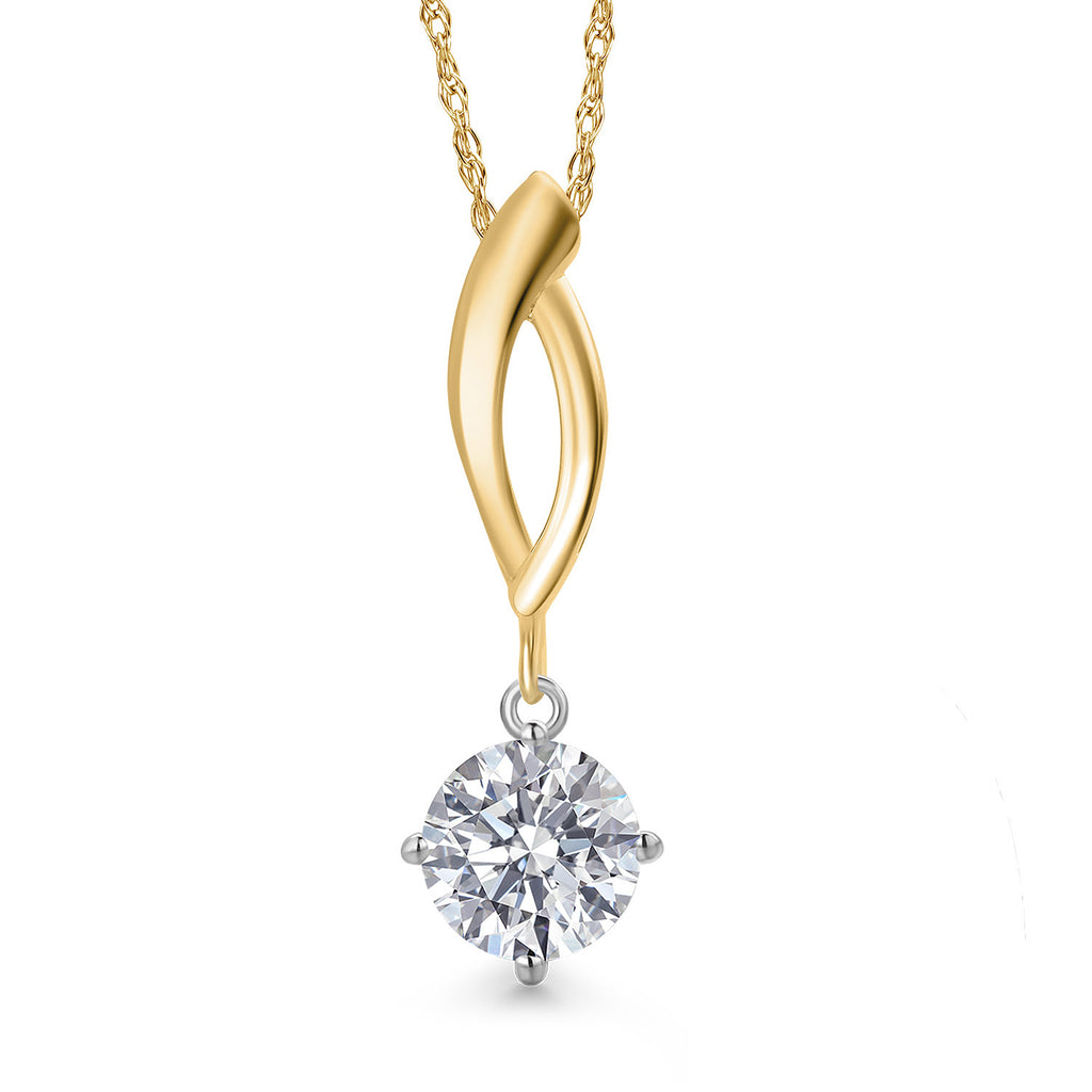 Pendant in 925 Sterling Silver and 10K Yellow Gold
