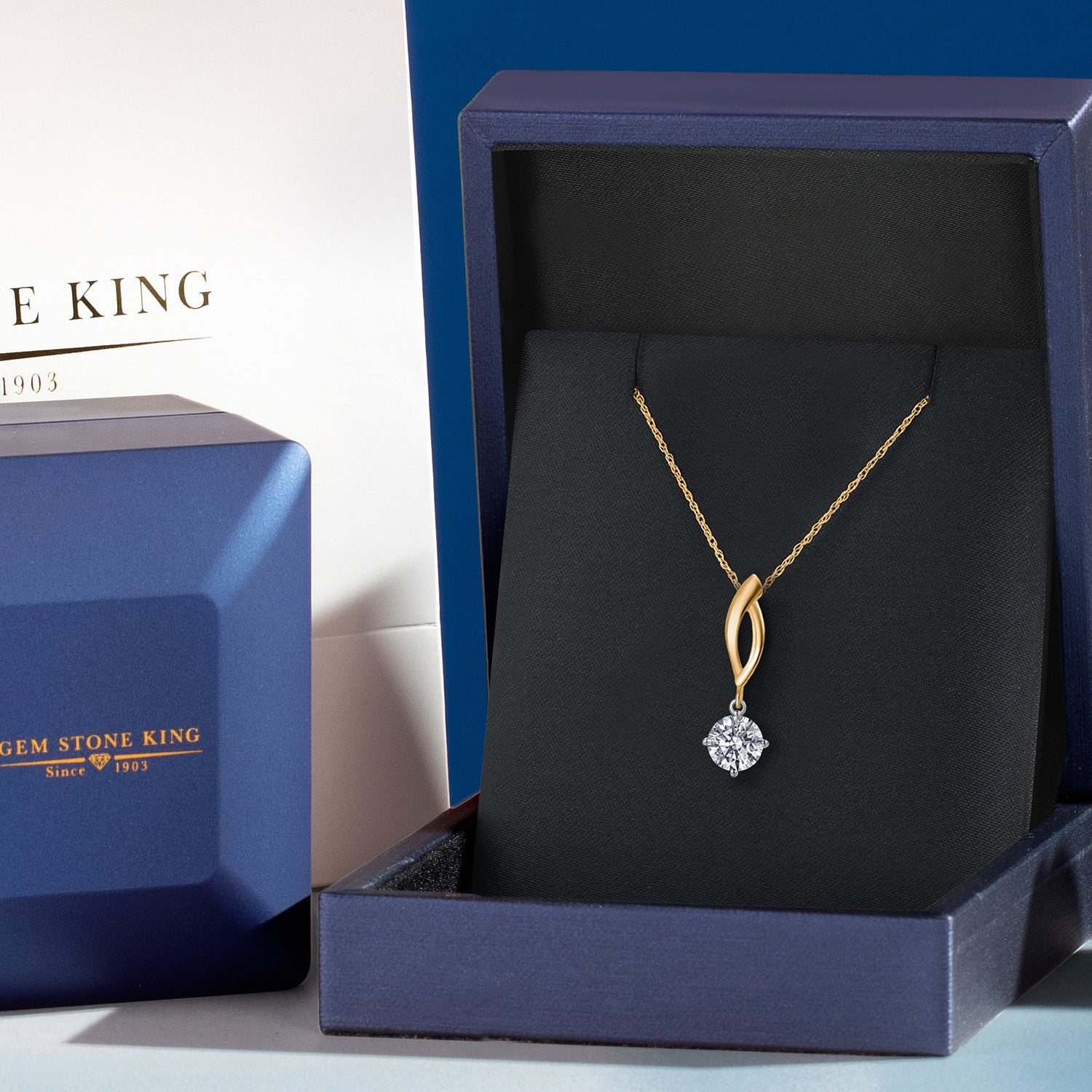Pendant in 925 Sterling Silver and 10K Yellow Gold