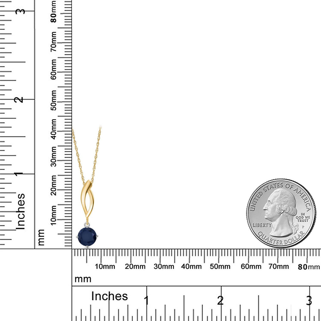 Pendant in 925 Sterling Silver and 10K Yellow Gold