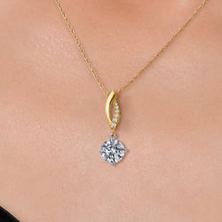 Pendant in 14K Two Tone Gold