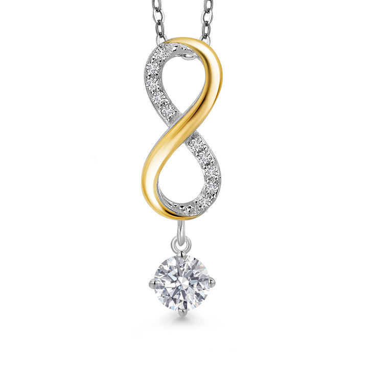 Pendant in 925 Sterling Silver and 10K Yellow Gold