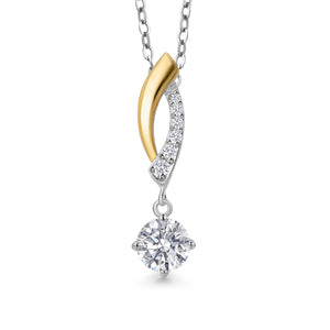 Pendant in 925 Sterling Silver and 10K Yellow Gold