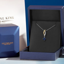 Pendant in 925 Sterling Silver and 10K Yellow Gold