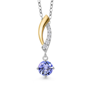 Pendant in 925 Sterling Silver and 10K Yellow Gold