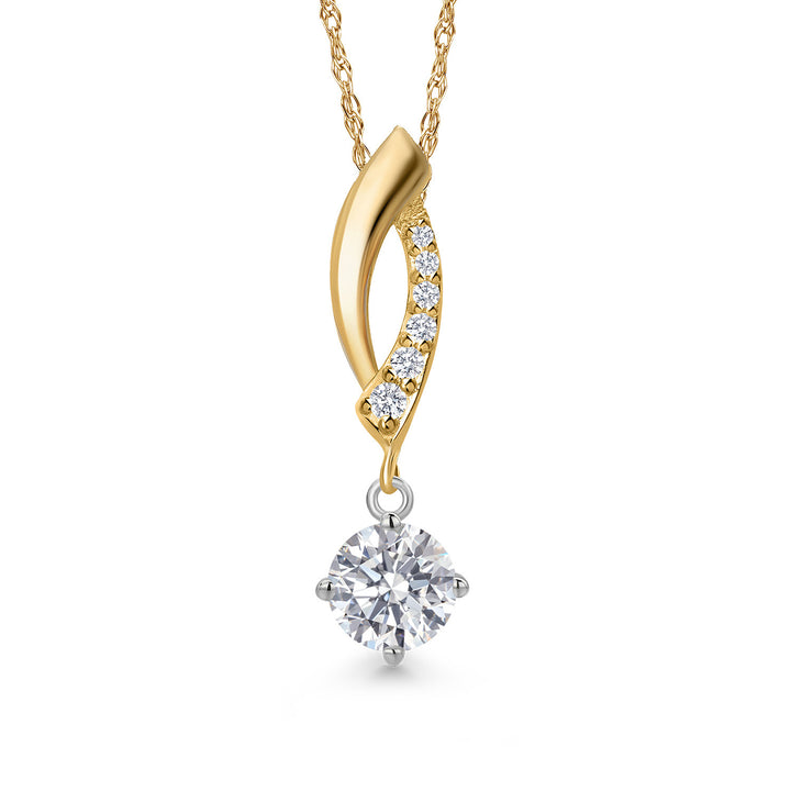 Pendant in 925 Sterling Silver and 10K Yellow Gold