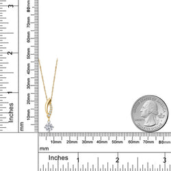 Pendant in 925 Sterling Silver and 10K Yellow Gold