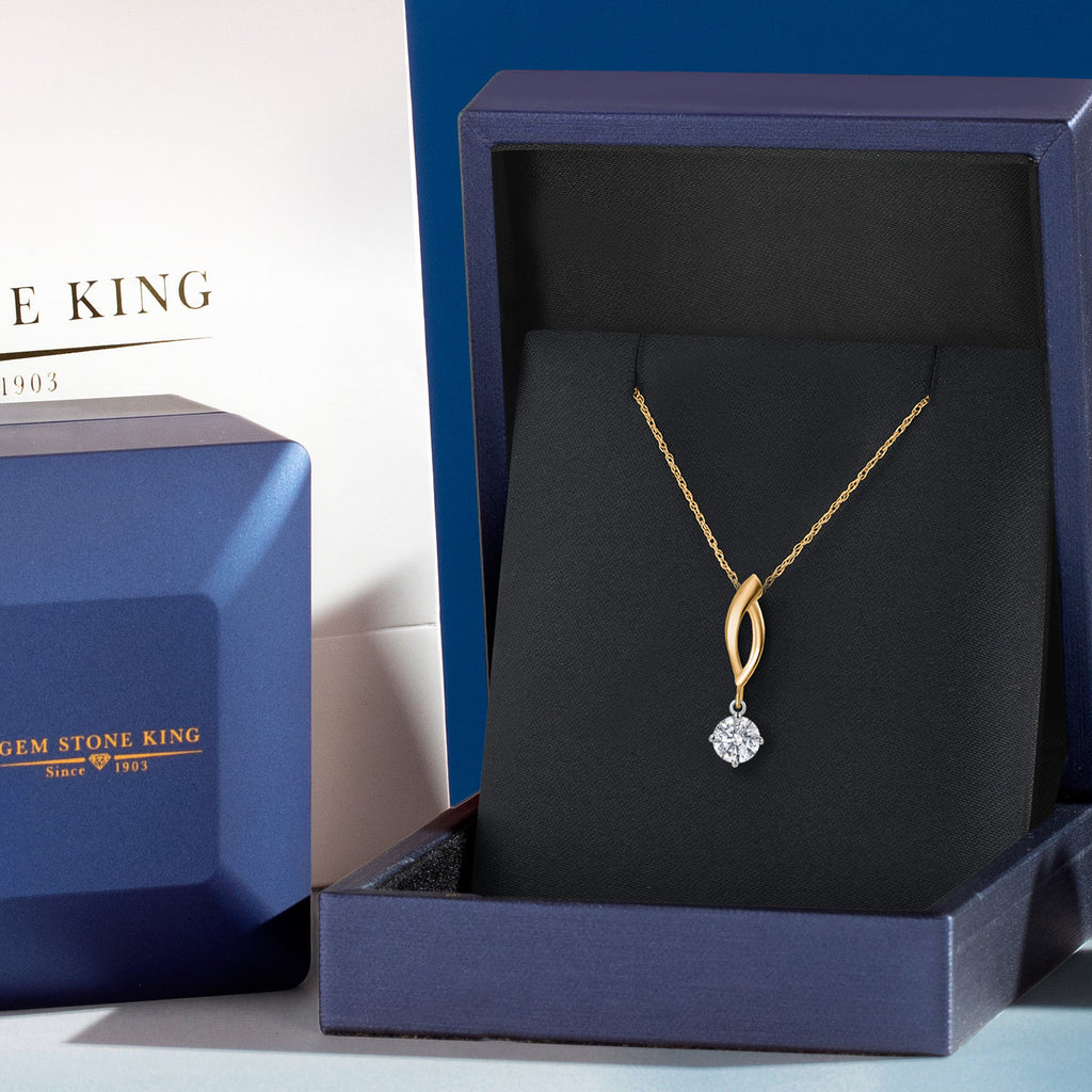 Pendant in 925 Sterling Silver and 10K Yellow Gold