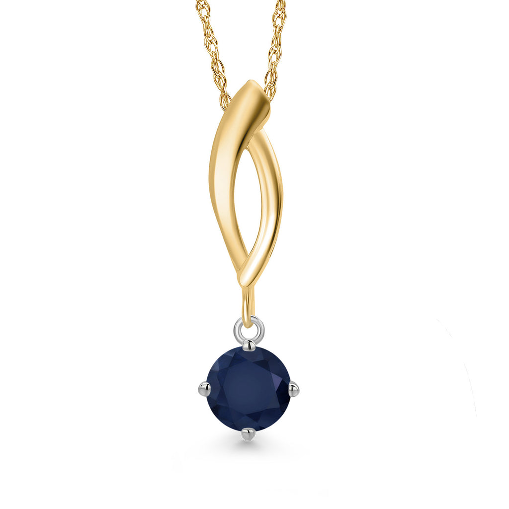 Pendant in 925 Sterling Silver and 10K Yellow Gold