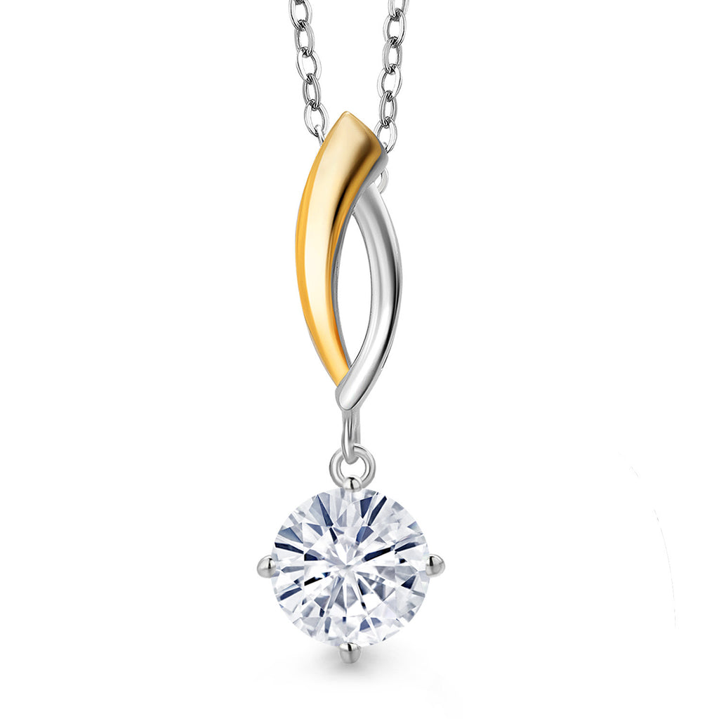 Pendant in 925 Sterling Silver and 10K Yellow Gold