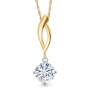 Pendant in 925 Sterling Silver and 10K Yellow Gold