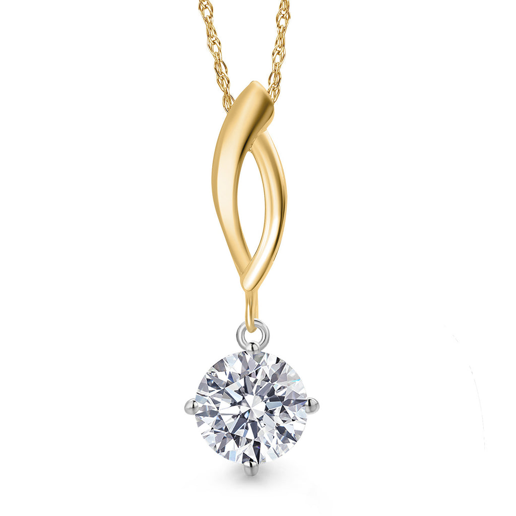 Pendant in 925 Sterling Silver and 10K Yellow Gold