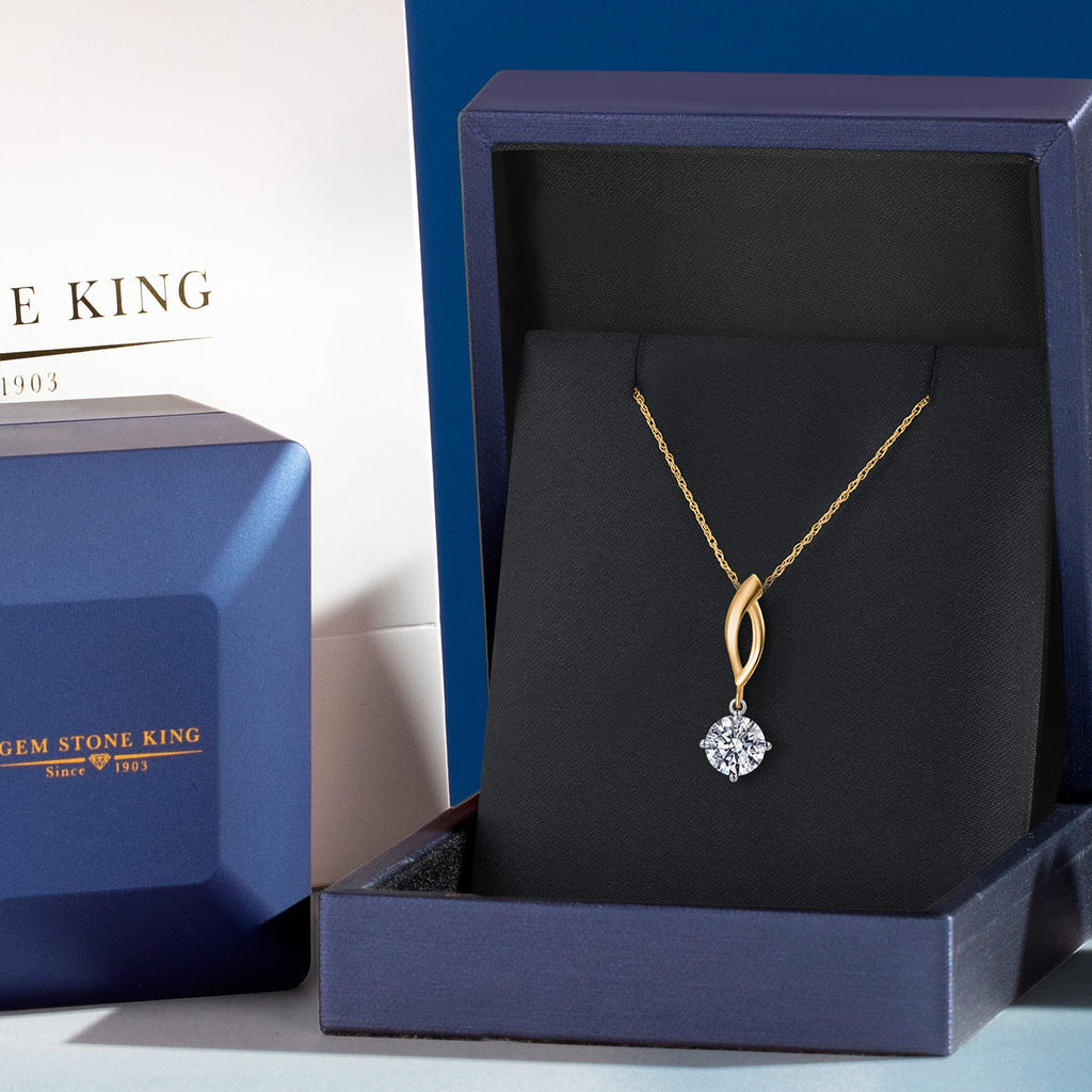 Pendant in 925 Sterling Silver and 10K Yellow Gold