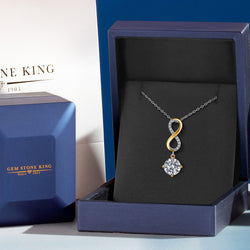 Pendant in 925 Sterling Silver and 10K Yellow Gold