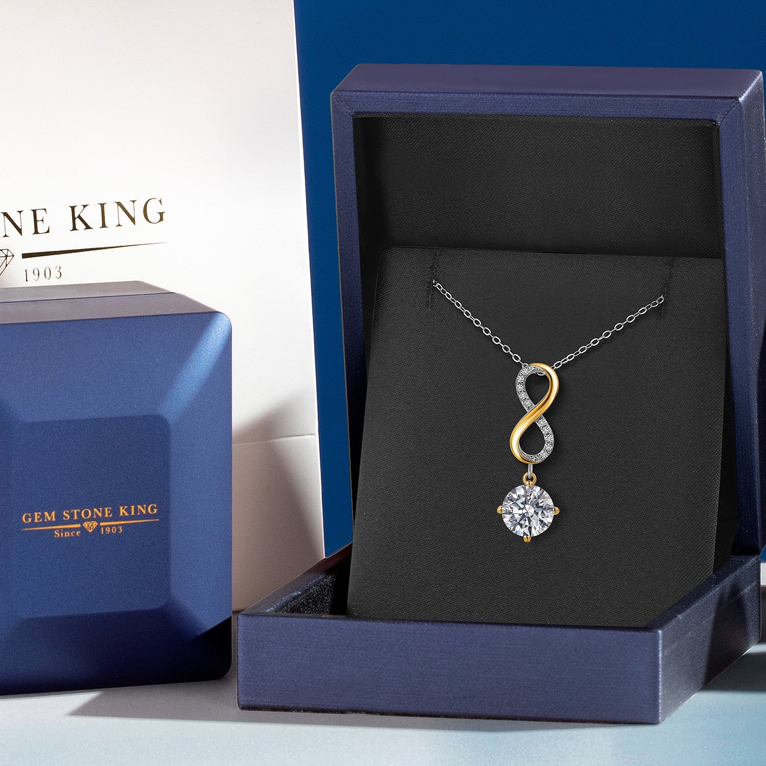 Pendant in 925 Sterling Silver and 10K Yellow Gold