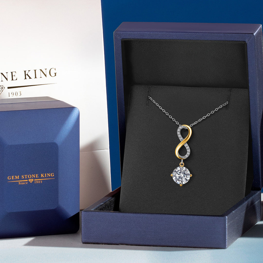 Pendant in 925 Sterling Silver and 10K Yellow Gold