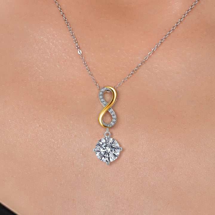 Pendant in 925 Sterling Silver and 10K White Gold