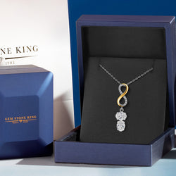 Pendant in 925 Sterling Silver and 10K Yellow Gold