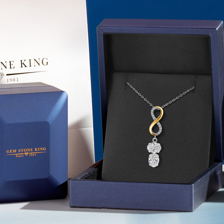 Pendant in 925 Sterling Silver and 10K Yellow Gold